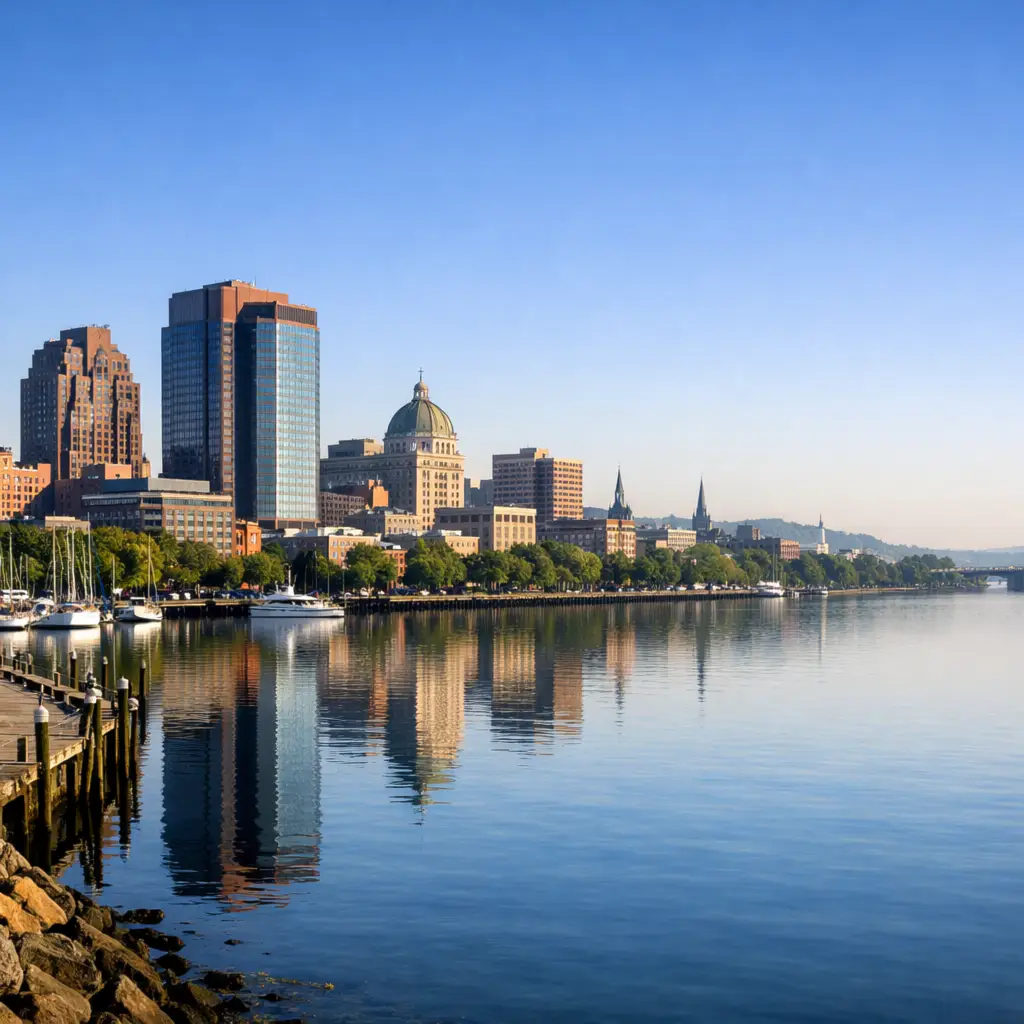 Connecticut road and landscape